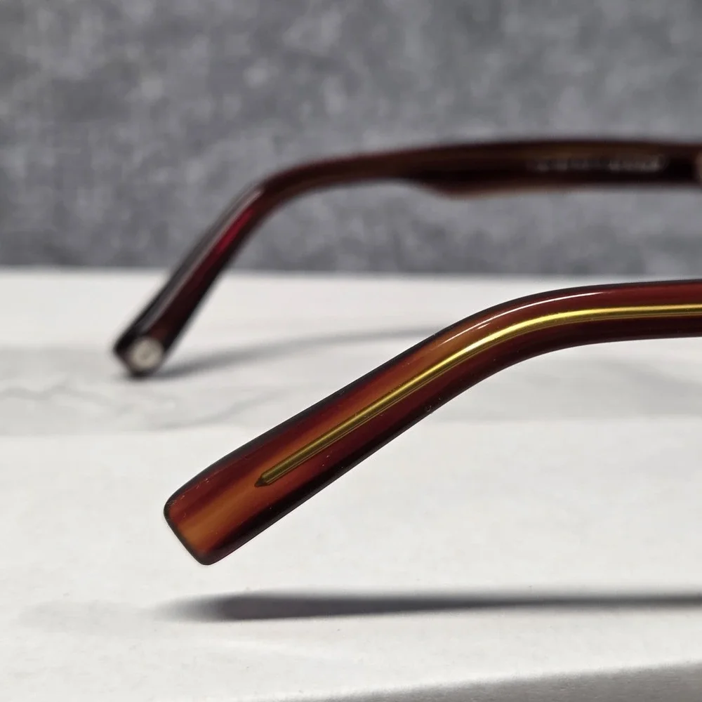 Warby Parker Sloan 230 Eyeglasses Tortoise Shell Frames 50-17-140 Brown Amber